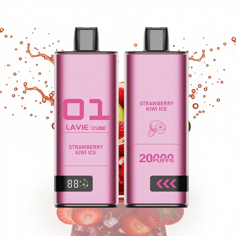Lavie Cube 20000 Puffs Braškių Kiwi Ledas 5% nikotino 600mAh