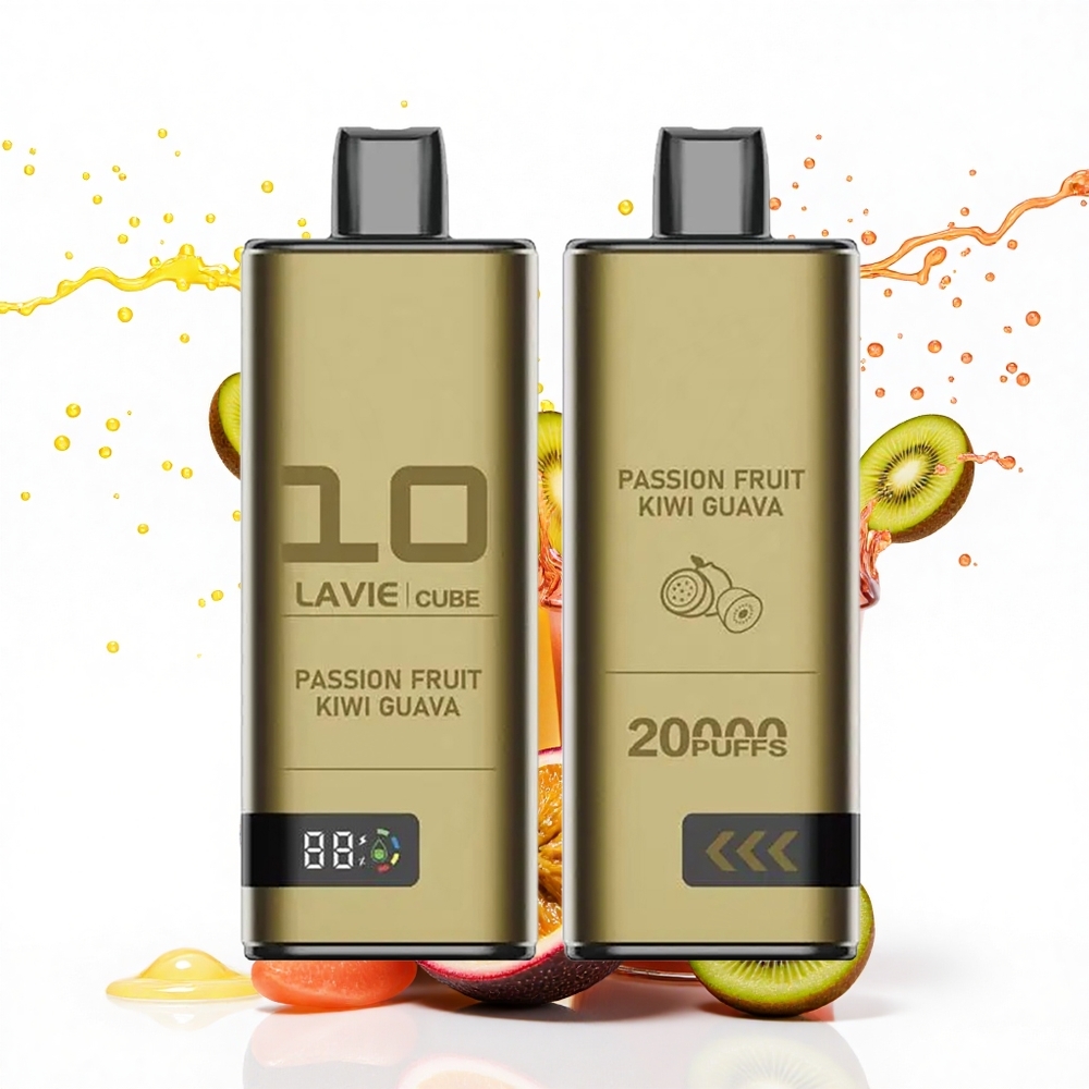 Lavie Cube 20000 Puffs Marakuodžių Kiwi Gvajava su 5% nikotino ir 600mAh