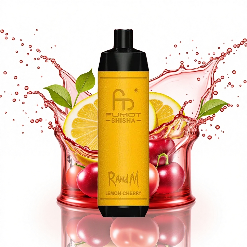 RandM Fumot Shisha 10000 Puffs Citrinų Vyšnių 18ml 850mAh 0,5% nikotino