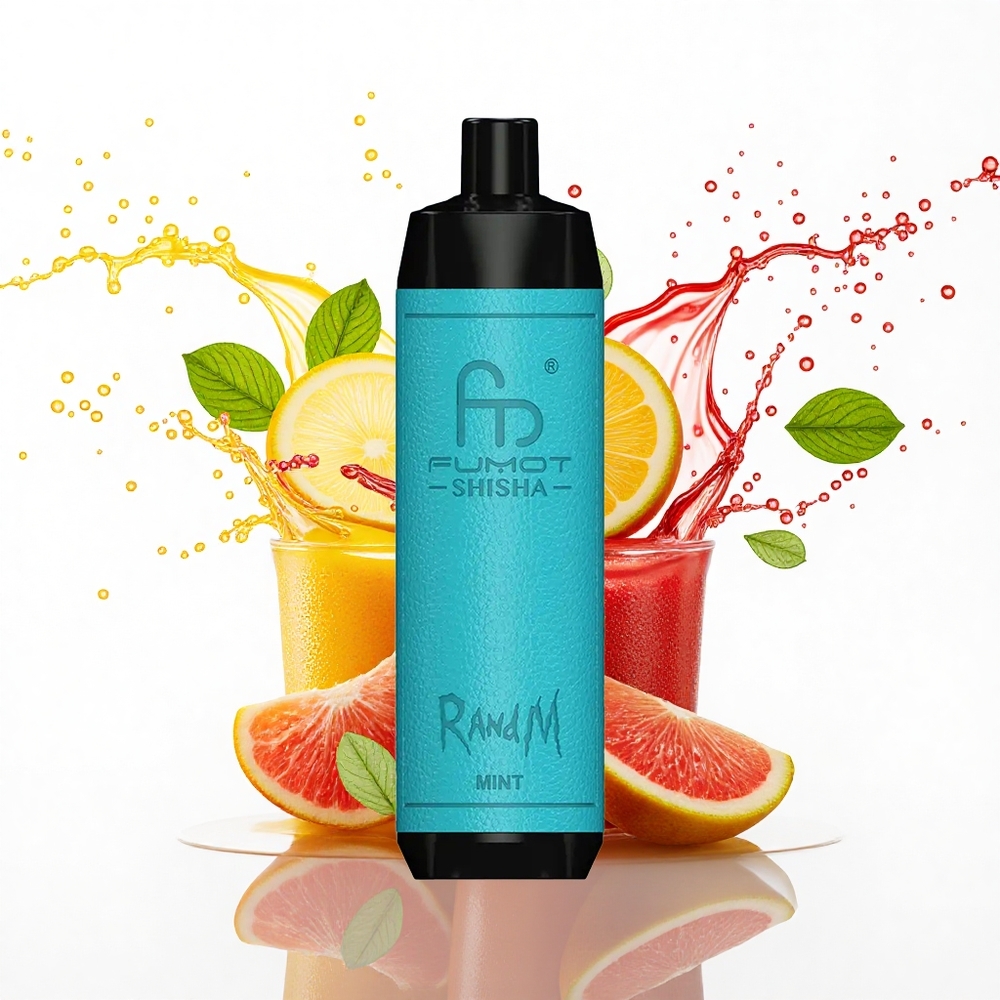 RandM Fumot Shisha 10000 Puffs Mėta 18ml 850mAh 0,5% nikotino