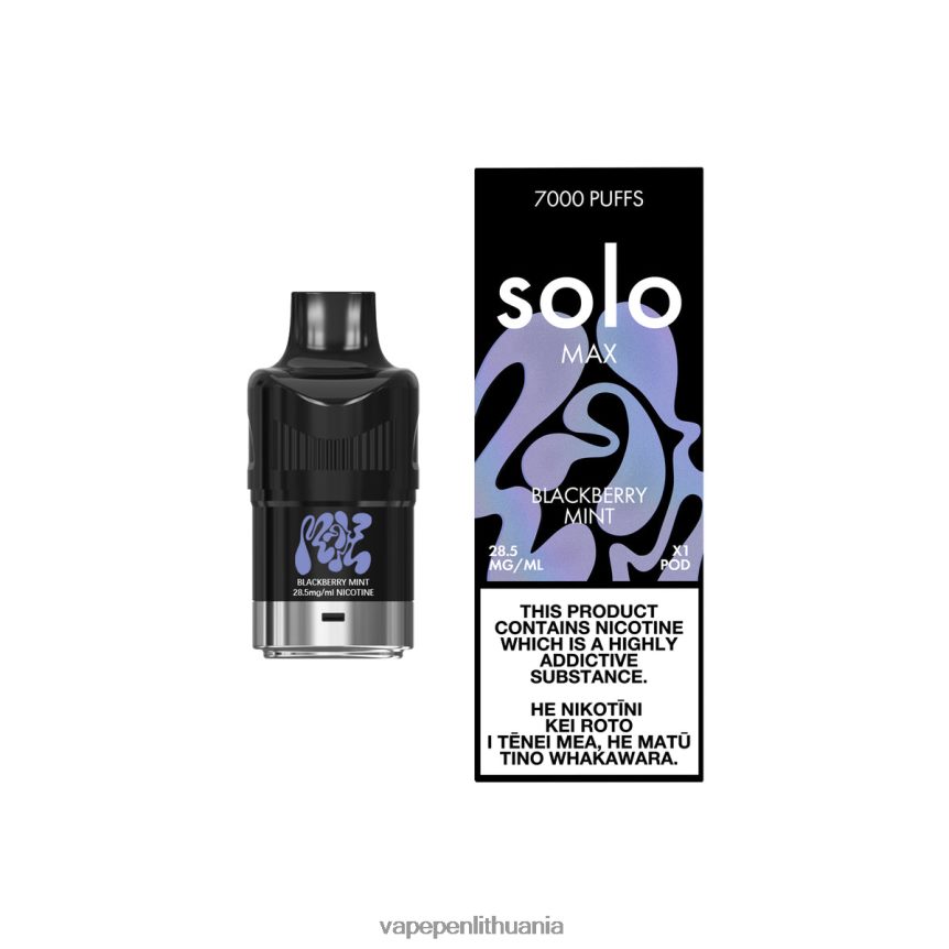 Solo MAX ankštis gervuogių mėtų 6ZX28673 - Vape Liquid