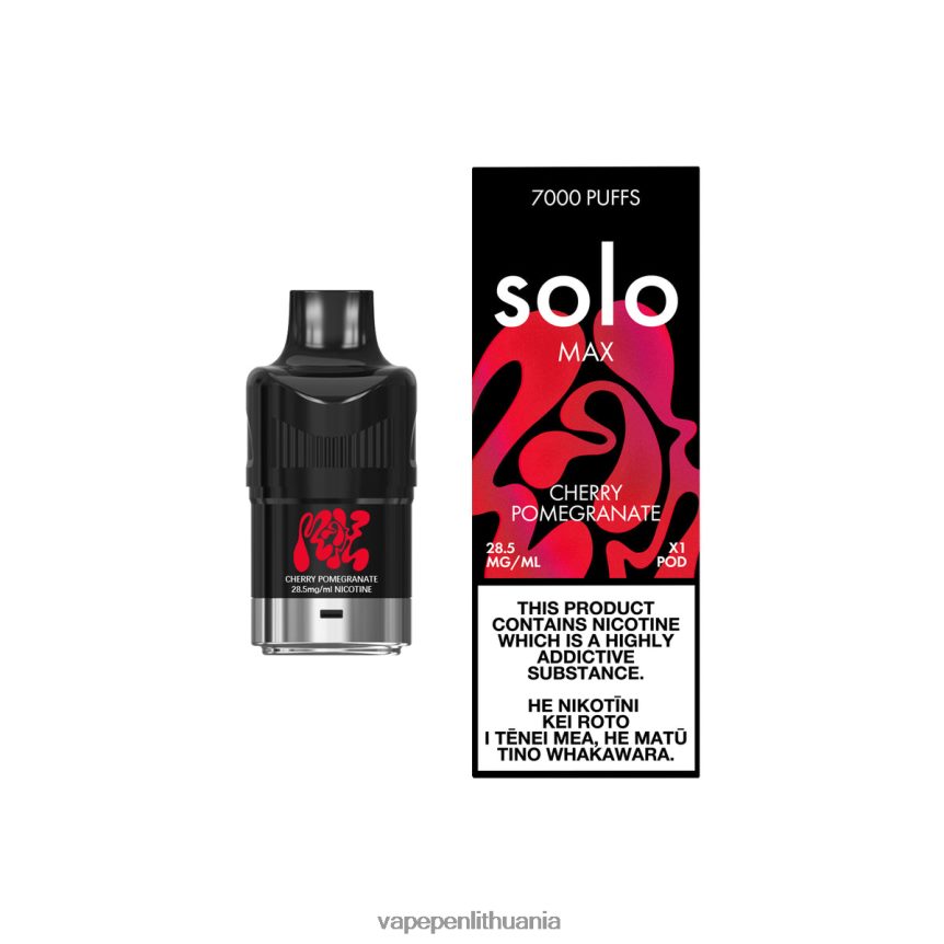 Solo MAX ankštis vyšnių granatas 6ZX28683 - Vape Liquid