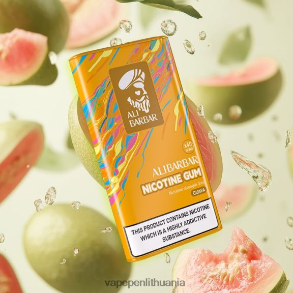 Alibarbar nikotino guma gvajavos 8TR08Z100 - Vape Skystis