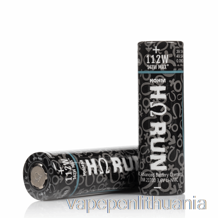 Hohm Tech Run 21700 3023mah 39.1a Baterijos Vieno Akumuliatoriaus Vape Skystis