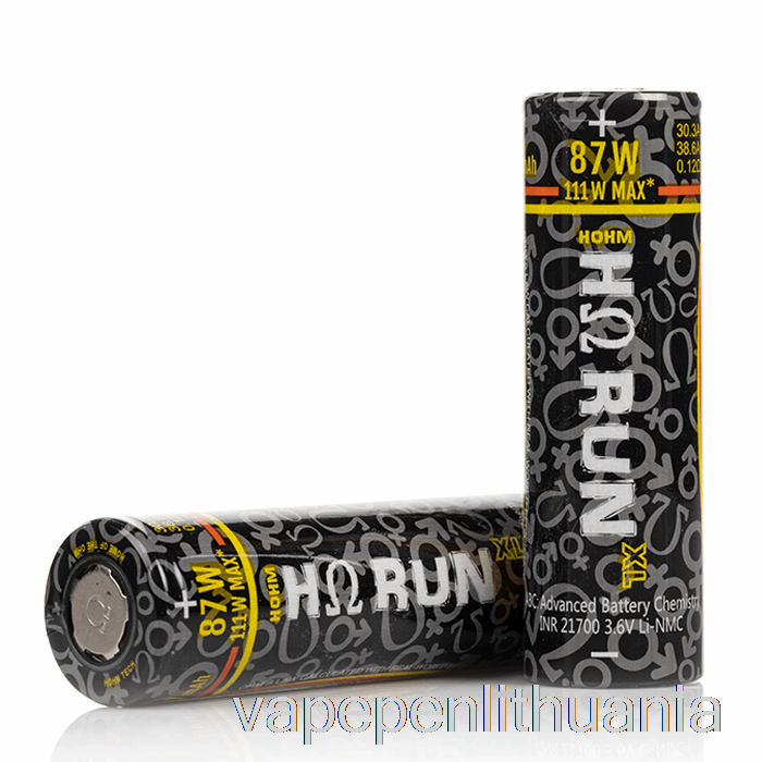 Hohm Tech Run Xl 21700 4007mah 30.3a Baterija Vieno Akumuliatoriaus Vape Skystis