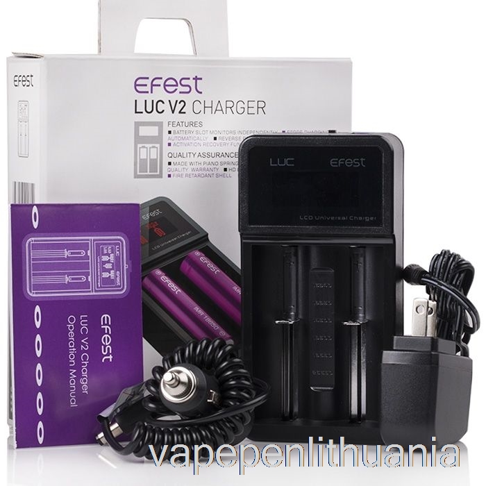 Efest Luc V2 Išmanusis įkroviklis Vape Skystis