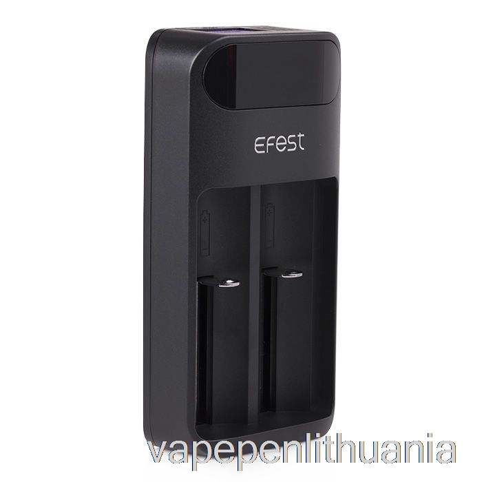Efest Lush Q2 2 Skyrių Išmanusis LED Akumuliatoriaus įkroviklis Vape Skystis