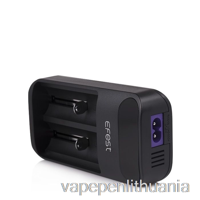 Efest Lush Q2 2 Skyrių Išmanusis LED Akumuliatoriaus įkroviklis Vape Skystis