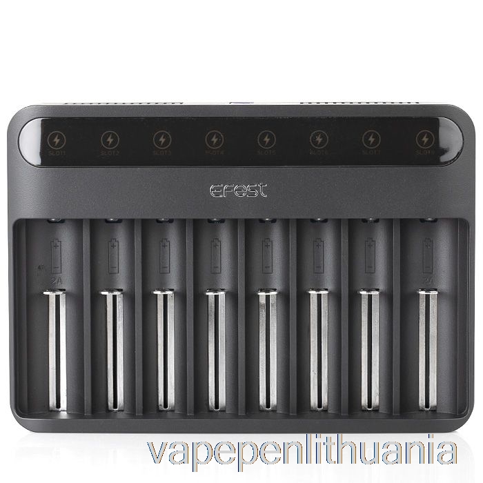 Efest Lush Q8 8 Bay Išmanusis Akumuliatoriaus įkroviklis Vape Liquid