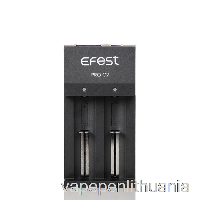 Efest Pro C2 2 Skyrių Išmanusis Akumuliatoriaus įkroviklis Vape Skystis