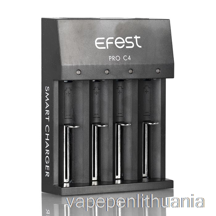 Efest Pro C4 4 Skyrių Išmanusis Akumuliatoriaus įkroviklis Vape Skystis