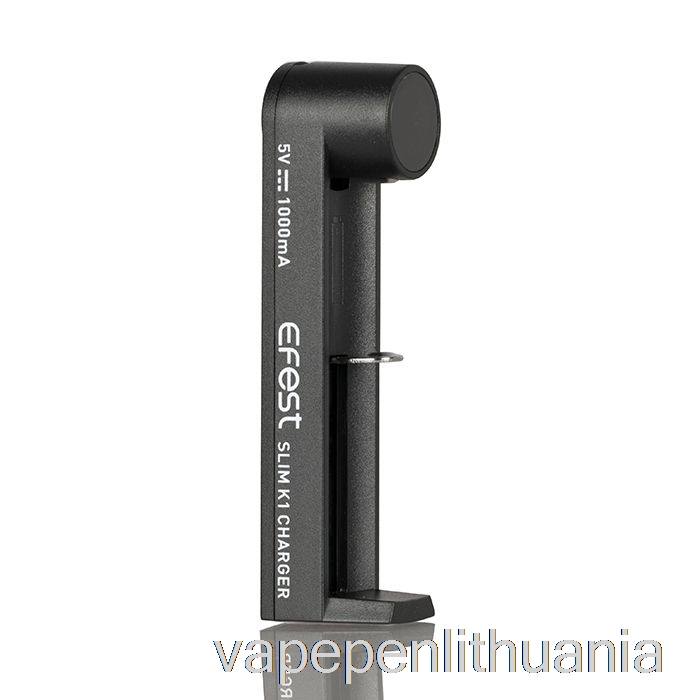 Efest Slim K1 Vieno Lizdo Akumuliatoriaus įkroviklis Vape Skystis
