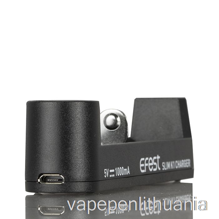 Efest Slim K1 Vieno Lizdo Akumuliatoriaus įkroviklis Vape Skystis