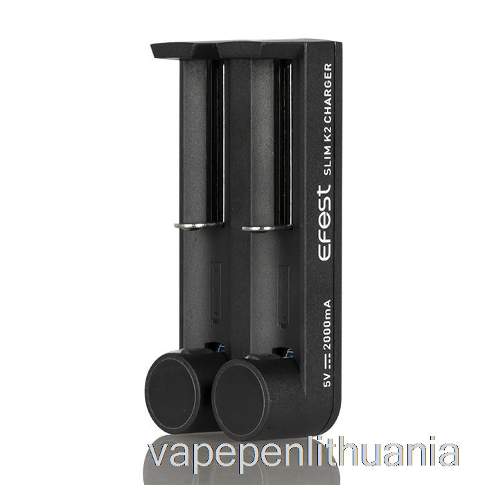 Efest Slim K2 Dviejų Lizdų Akumuliatoriaus įkroviklis Vape Skystis