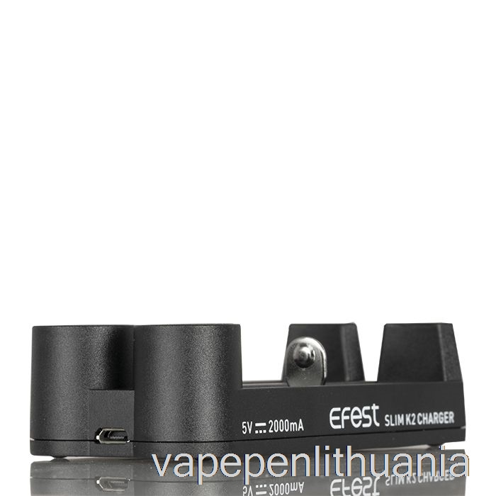 Efest Slim K2 Dviejų Lizdų Akumuliatoriaus įkroviklis Vape Skystis