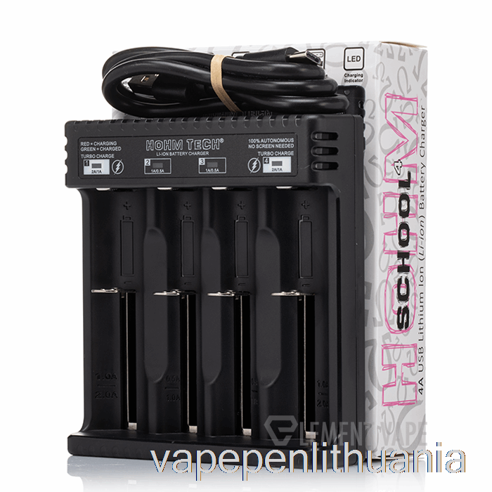 Hohm Tech School 4 4a Usb-c Kroviklis Vape Liquid