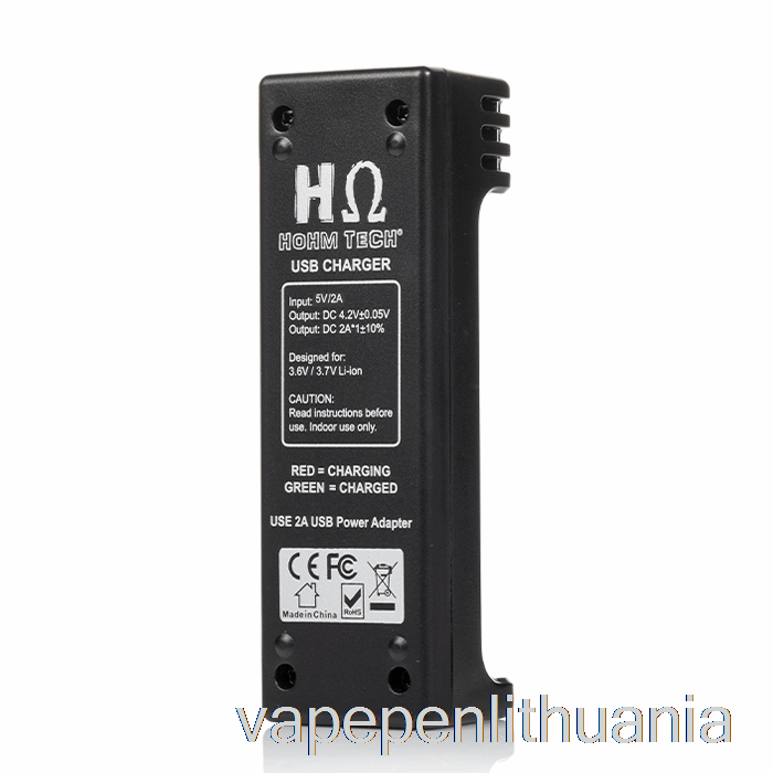 Hohm Tech School Uno 2a Usb įkroviklis Vape Skystis