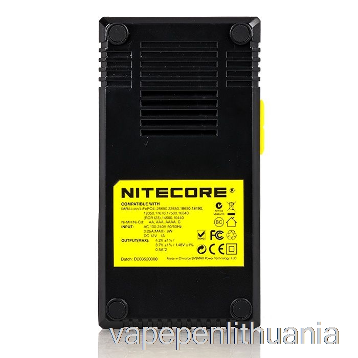 Nitecore D2 Akumuliatoriaus įkroviklio (2 Skyrių) Vape Skystis