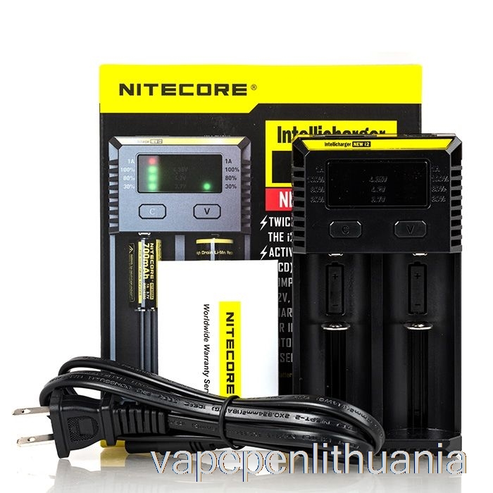 Nitecore I2 Akumuliatoriaus įkroviklio (2 Skyrių) Vape Skystis