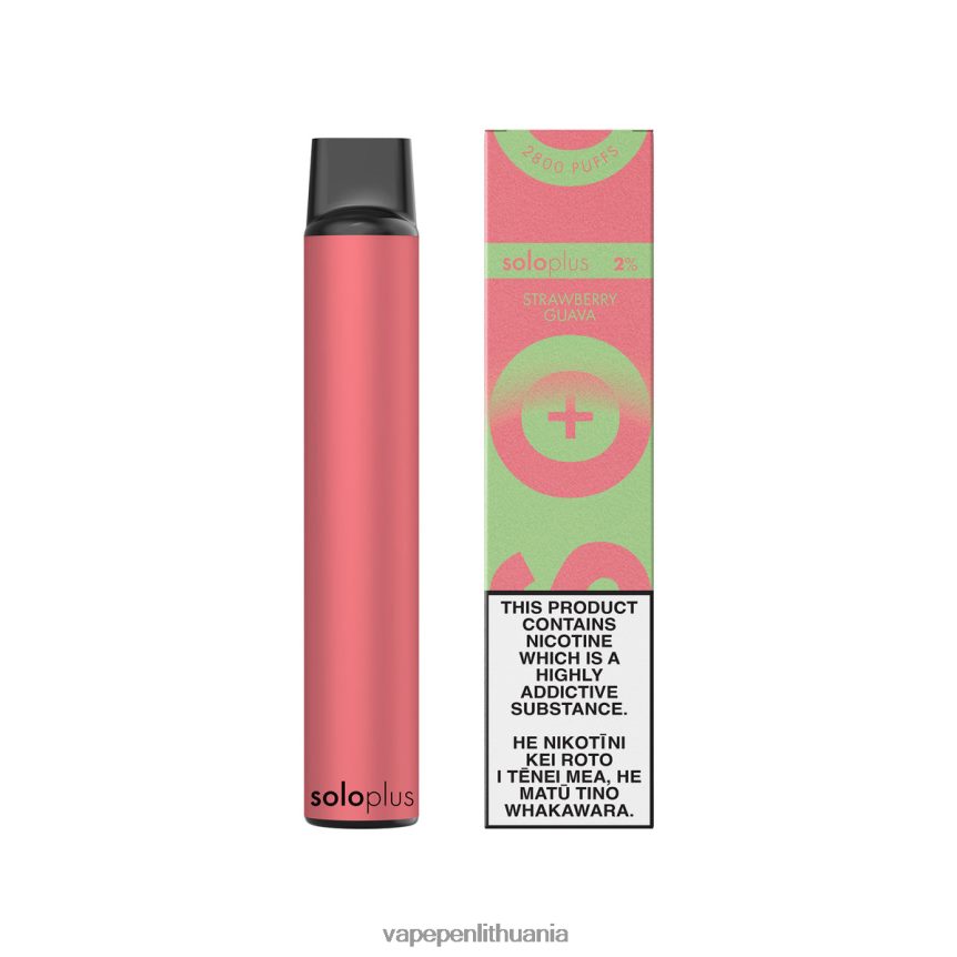 Solo Plus vienkartinė vape rojaus kolekcija braškių gvajavos 6ZX28637 - Vape Mod