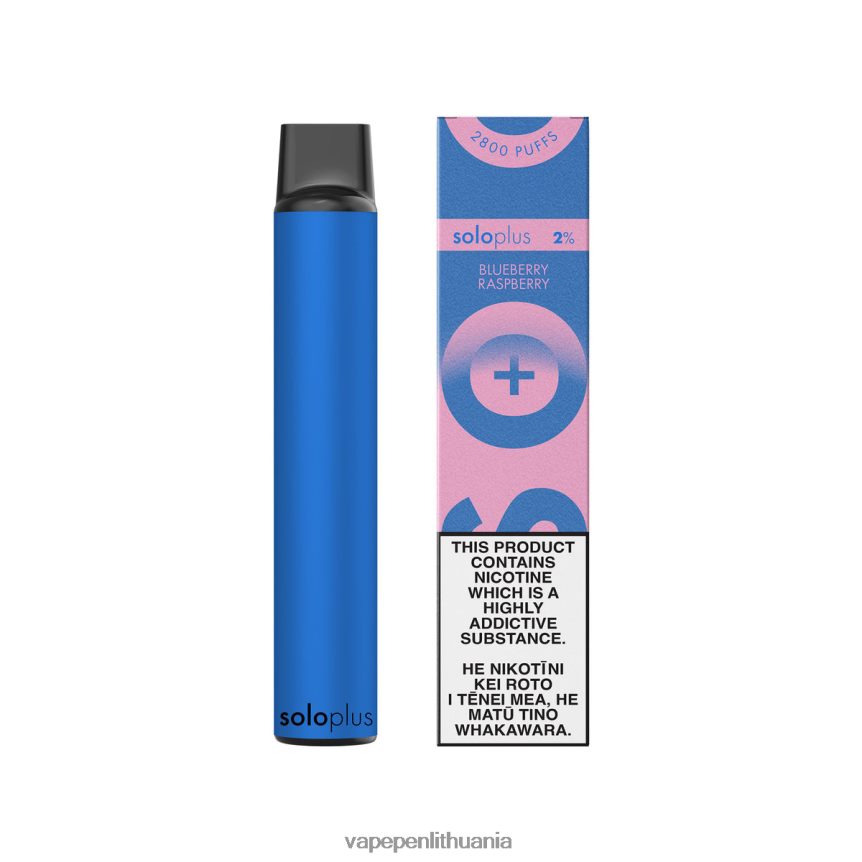 Solo Plus vienkartinė vape rojaus kolekcija mėlynių aviečių 6ZX28639 - Vape Pen