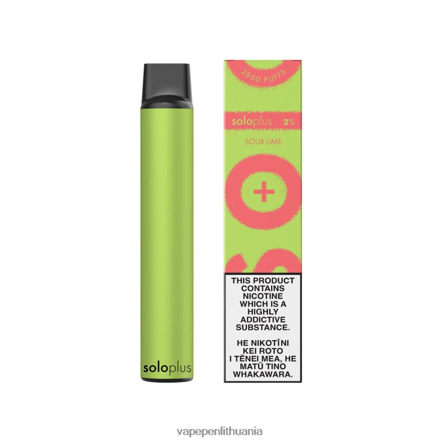 Solo Plus vienkartiniai garai rūgščiųjų liepų 6ZX28634 - Vape Pen