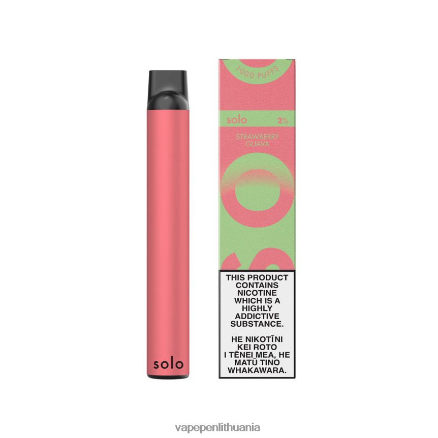 Solo vienkartinė vape rojaus kolekcija braškių gvajavos 6ZX28621 - Vape Lietuva