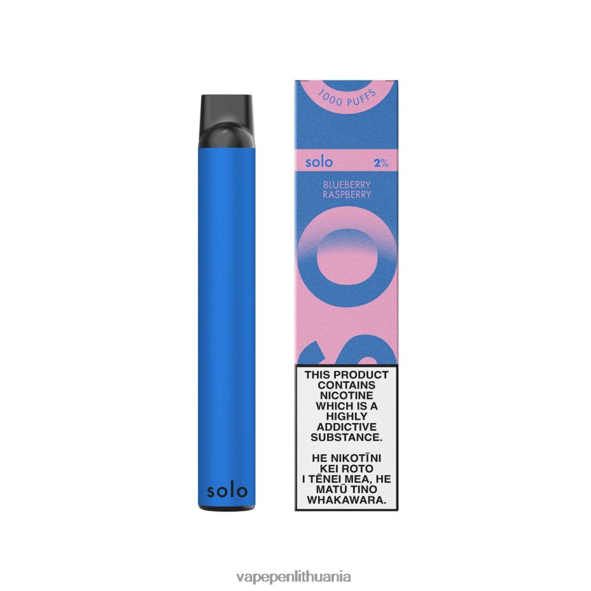 Solo vienkartinė vape rojaus kolekcija mėlynių aviečių 6ZX28619 - Vape Pen