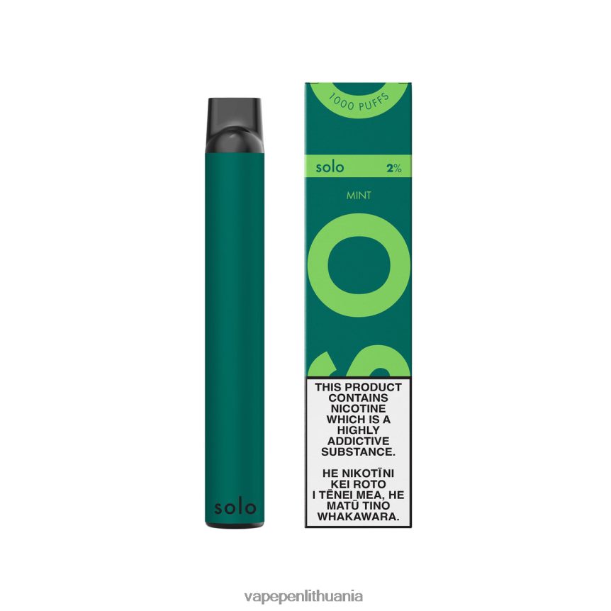 Solo vienkartiniai garai mėtų 6ZX2861 - Vape Lietuva