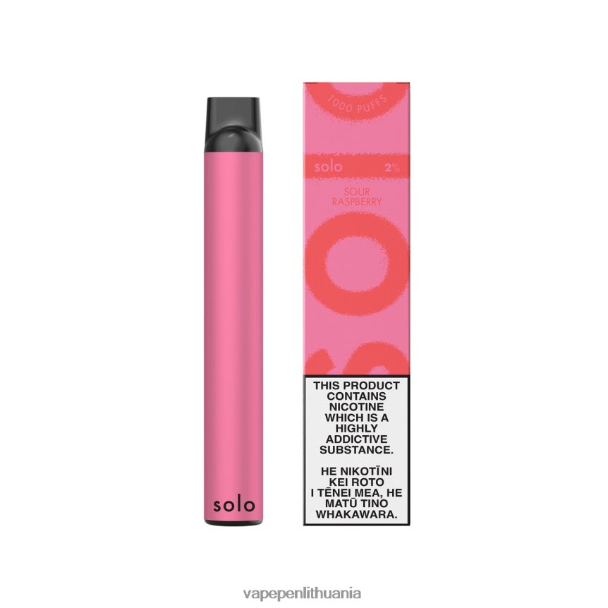 Solo vienkartiniai garai rūgščių aviečių 6ZX28613 - Vape Liquid