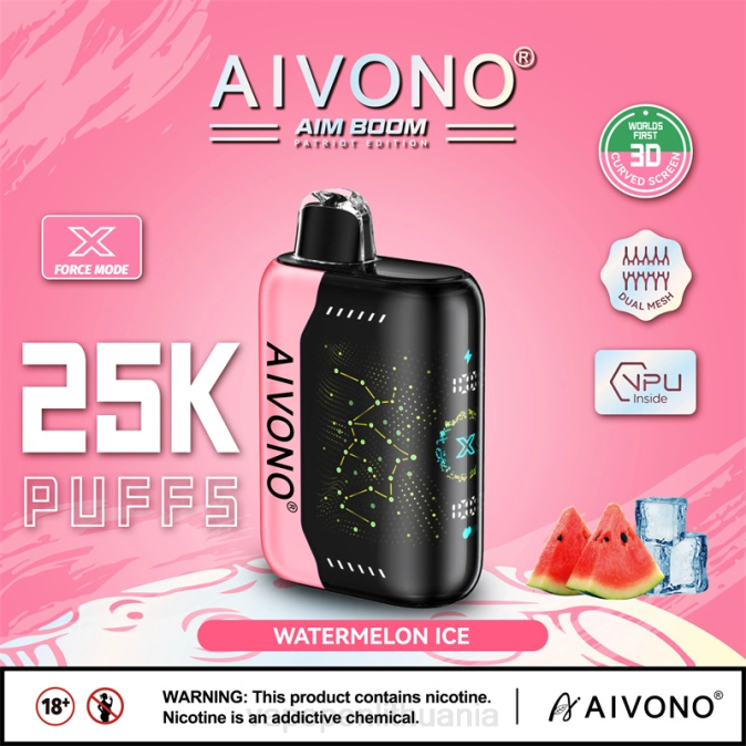 Aivono AIM BOOM 25 000 arbūzų ledas D060353 - Vape Liquid