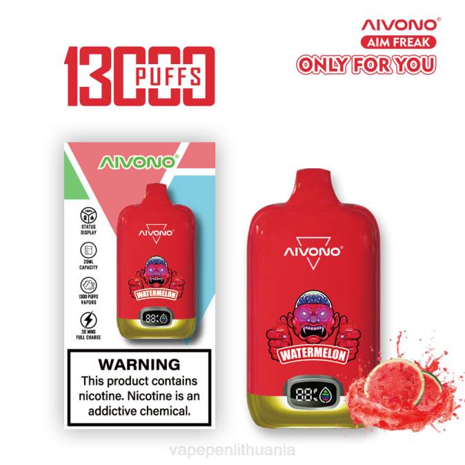 Aivono AIM FREAK 13 000 arbūzas D060244 - Vape Pen