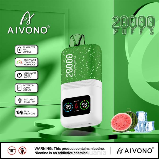 Aivono AIM magic 20 000 arbūzų ledas D06075 - Vape Skystis