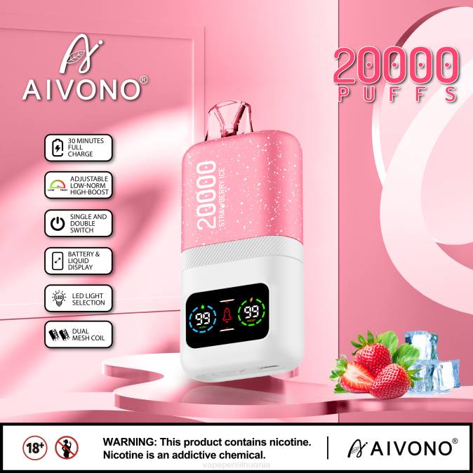 Aivono AIM magic 20 000 braškių ledų D06074 - Vape Pen