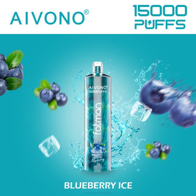 Aivono FATMAN 15 000 mėlynių ledų D06014 - Vape Pen