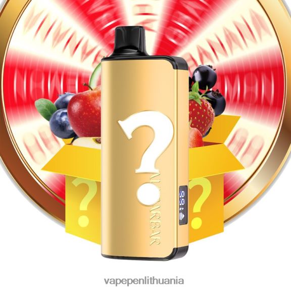 Alibarbar Ingot 20000 vienkartinių vape skonio ruletė 8TR08Z36 - Vape Lietuva