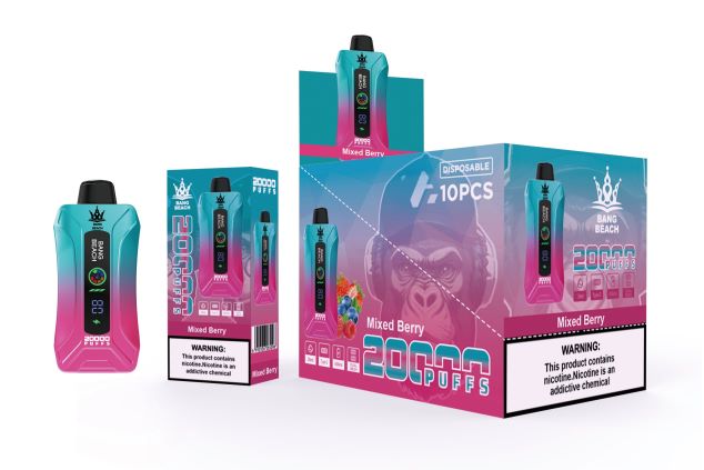 Bang Beach 20 000 išpūtimų išmanusis ekranas mišrios uogos 4PX0P25 - Vape Skystis