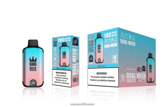 Bang Box 18000 išpūtimų arbūzų ledas 4PX0P296 - Vape Lietuva