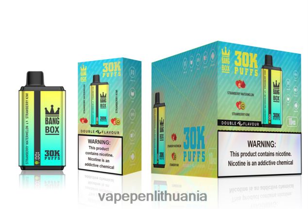 Bang Box 30 000 dvigubų skonių braškinis arbūzas ir braškinis kivi 4PX0P264 - Vape Pen
