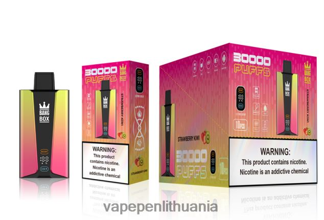 Bang Box 30 000 pūtimų išmanusis ekranas braškių kivi 4PX0P274 - Vape Pen