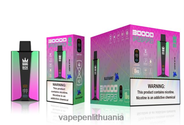 Bang Box 30 000 pūtimų išmanusis ekranas mėlynas sprogimas 4PX0P282 - Vape Mod