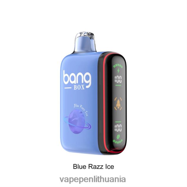 Bang Box 9000-18000 pūtimų išmanusis galios ekranas mėlynas razz ledas 4PX0P226 - Vape Lietuva