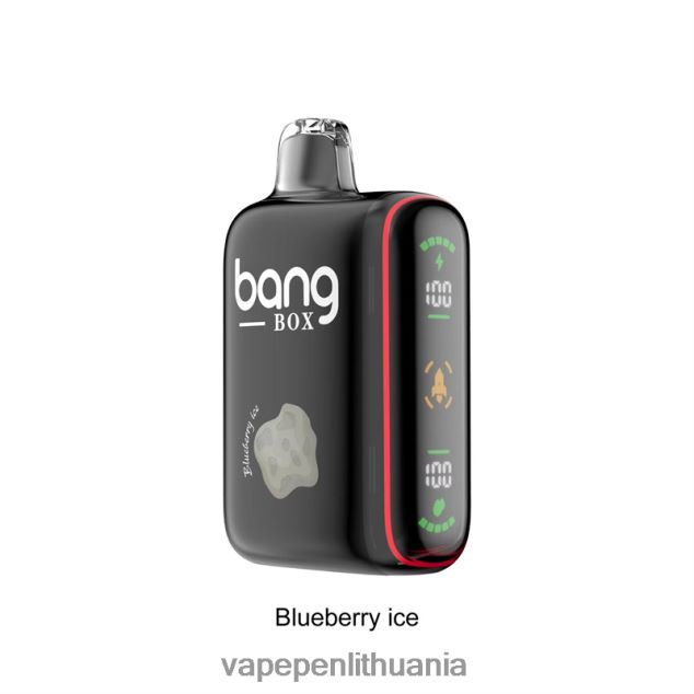 Bang Box 9000-18000 pūtimų išmanusis galios ekranas mėlynių ledų 4PX0P232 - Vape Mod