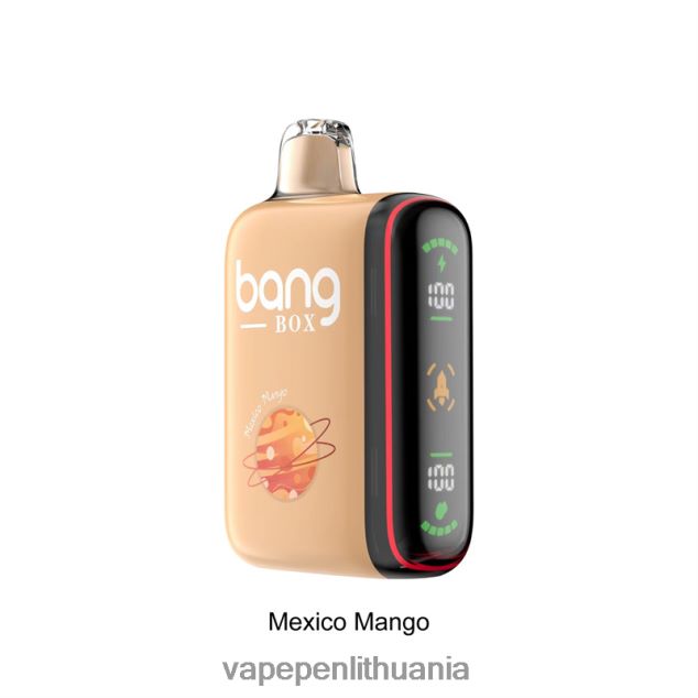 Bang Box 9000-18000 pūtimų išmanusis galios ekranas meksikietiškas mangas 4PX0P231 - Vape Lietuva
