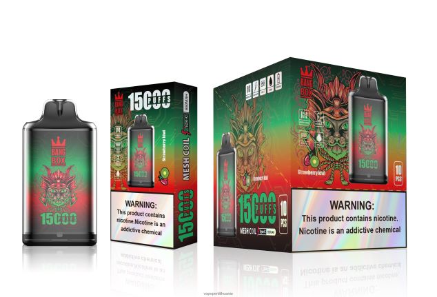 Bang Box s1-15000 išpūtimų braškių kivi 4PX0P2100 - Vape Skystis