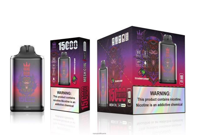 Bang Box s1-15000 išpūtimų braškių vynuogių 4PX0P2111 - Vape Lietuva