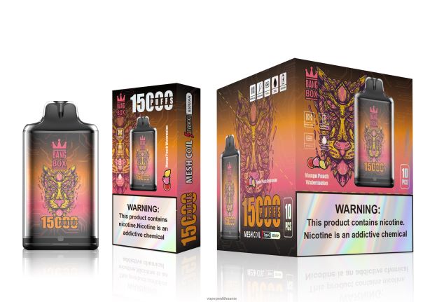 Bang Box s1-15000 išpūtimų mango persikų arbūzas 4PX0P2107 - Vape Mod