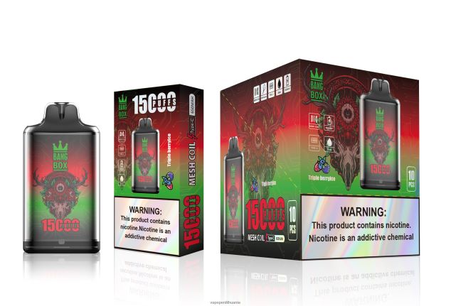 Bang Box s1-15000 išpūtimų trigubo uogų ledo 4PX0P2104 - Vape Pen