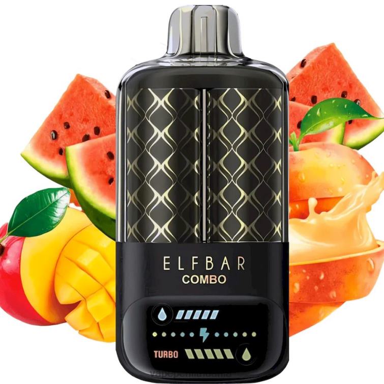 Elf Bar Combo 25 000 persikų mangas ir arbūzas 4DH046 Vape Lietuva