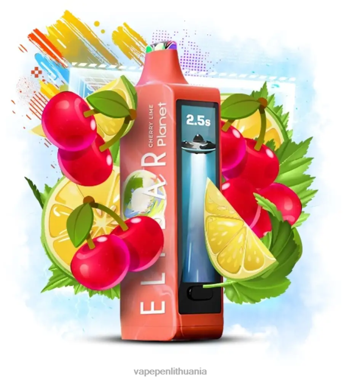 Elf Bar Planet 25 000 vyšnių laimas 4DH0423 Vape Liquid
